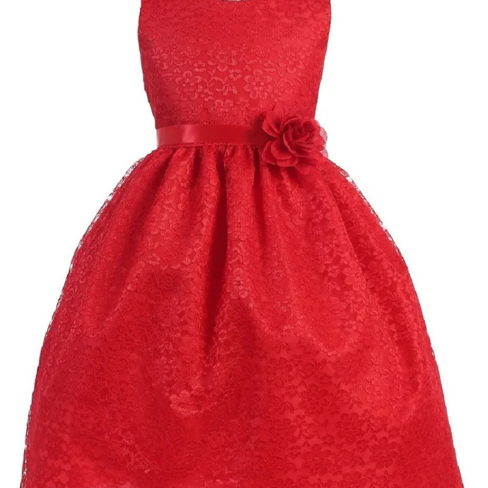 Toddler Infant Baby Lace Easter Party Spring Summer Wedding Flower Girl Dress